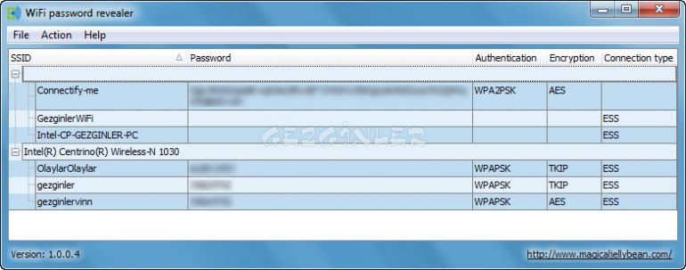 Wifi Password Revealer Ekran Görüntüsü - Gezginler