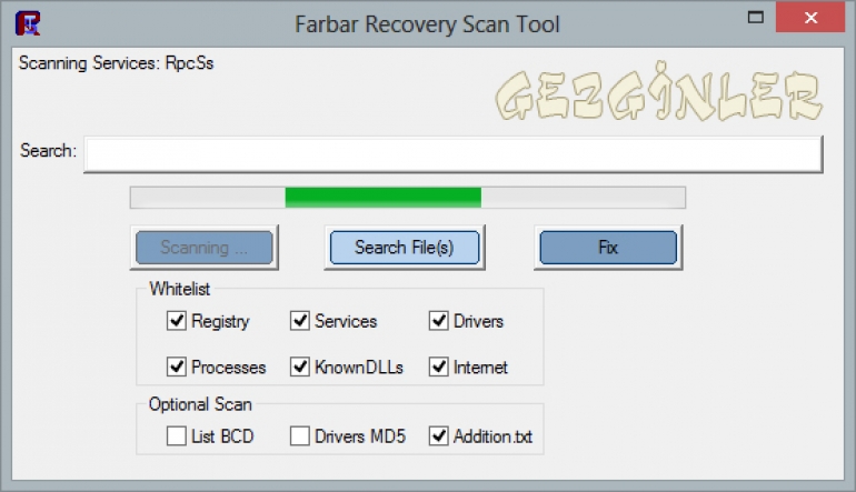 fix with farbar recovery scan tool