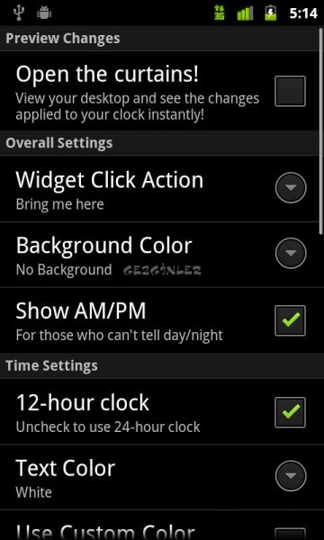 digital clock widget for android free download