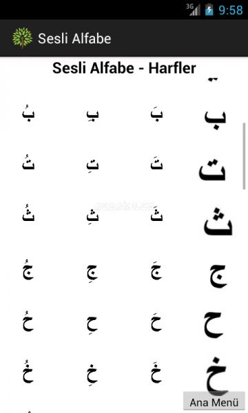 Arapça Öğreniyorum İndir (Android) - Gezginler Mobil